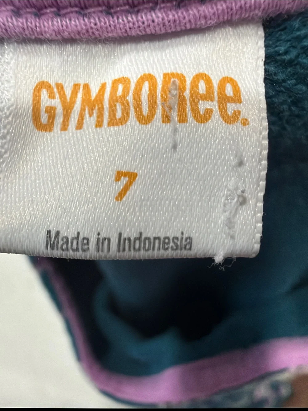 Gymboree Teal Dress with Pink and White Fox Print
